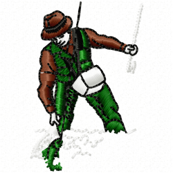 Fishing Embroidery Design 8 Fishing Embroidery Design 8